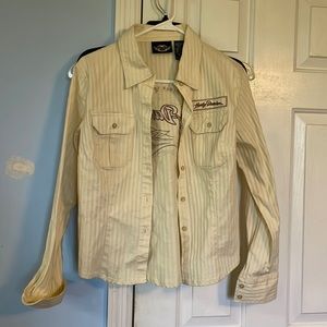 Size medium Harley Davidson button up shirt